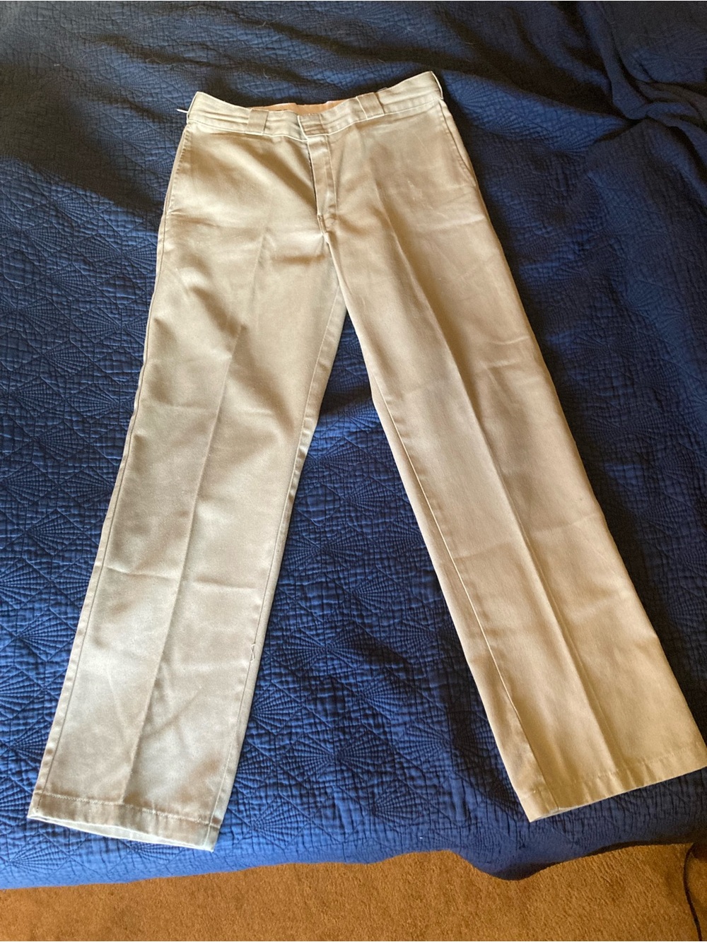 Dickies Men's Tan Straight-Leg Chinos